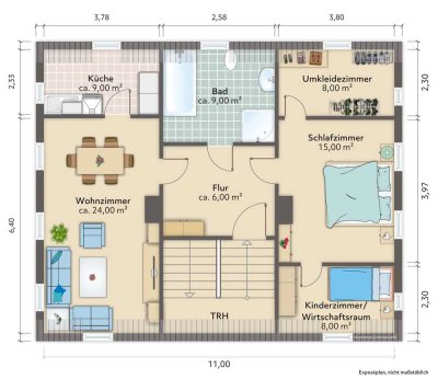 Ansprechende 4-Zimmer-Dachgeschosswohnung in Gornau mit Einbauküche
