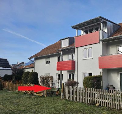 sofort frei: 2 Zi. EG Wohnung mit Gartenanteil inkl. TG-Stpl. in KE-Rothkreuz