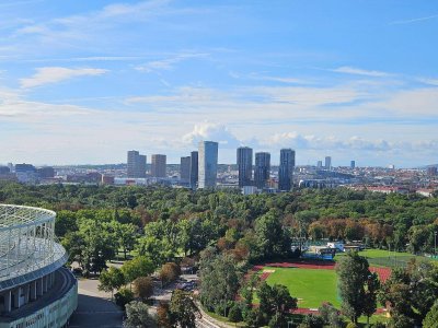 Grünblick: 2 Zi Erstbezug 18. OG Balkon Prater U2 provisionsfrei