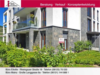 **Erste Reihe in Bingen am Rhein** 3 Neuwertige Luxus-Wohnungen mit Rhein- und Weinbergblick i