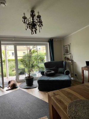 Zweizimmerwohnung (teilmöbliert) mit Garten