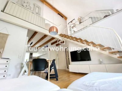 Tauschwohnung: Schöne Maisonettewohnung und Innenhof mit Urlaubs-Charme