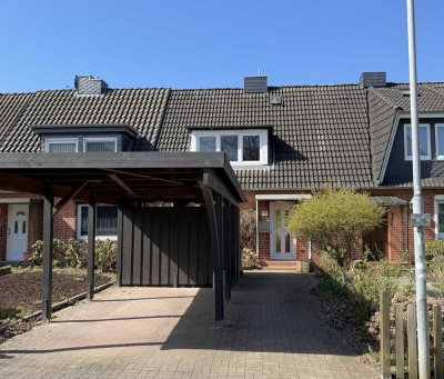 Charmantes und neu renoviertes RH mit Keller, S- W Terrasse und Carport in beliebter Ortslage