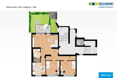 Moderne 3-Raumwohnung mit eigenem Gartenanteil - WE01