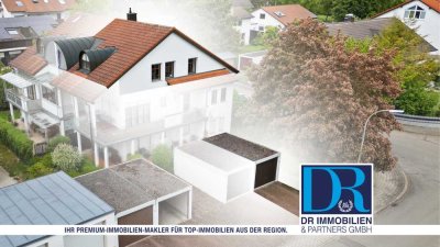 Helle und luftige 2-Zi-Whg mit 4,20 m Deckenhöhe, schöner Westloggia und Einzelgarage
