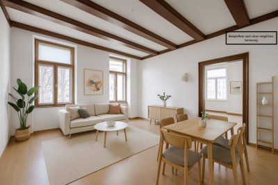 ++NEU++ Sanierungspotenzial: 3-Zimmer Altbau-Wohnung (sanierungsbedürftig)