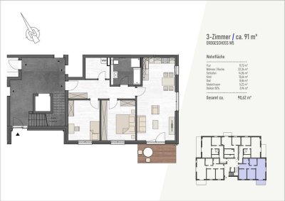RESERVIERT: Neubau. Stilvolle 3-Zimmer-Erdgeschosswohnung mit Balkon in Wismar