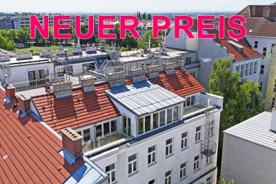 Erstbezug nach Sanierung! Exklusives Penthouse mit 2 Dachterrassen in ruhiger Hoflage Nähe Bahnhof Meidling