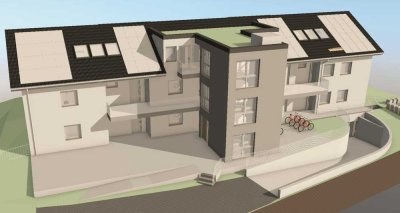 NEUBAU Eigentumswohnung im Dachgeschoss, kfw 55 und Tiefgaragenstellplatz!