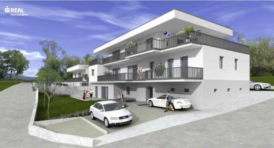 Moderne 2-Zimmer-Neubauwohnung mit großer Terrasse