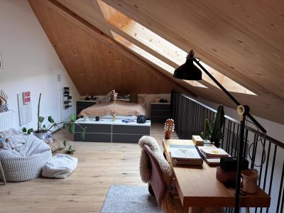 Vollmöbliertes Loft mit Terrasse für 1 Jahr zur Untermiete