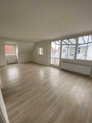 Schöne helle 2-Raum-Dachgeschosswohnung mit Blick ins Grüne