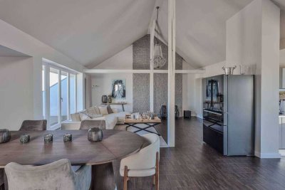 Wohnen auf höchstem Niveau – Möblierte Maisonette-Wohnung mit Weitblick über Bremen