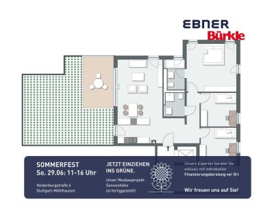 Komfortable Erdgeschosswohnung – 104 m² mit Tageslichtbad und Garten