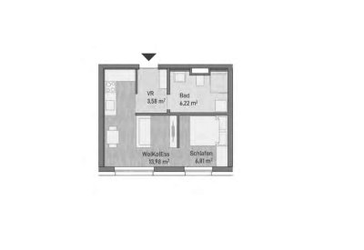 8,5% Baustartrabatt! Großzügige 2- Zimmer Neubau - Anlegerwohnung (30,59m²) in Graz/Gries