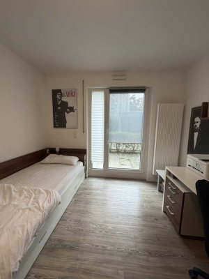 1-Zimmer-Apartment mit Terrasse im Studentenwohnheim Beethovenpark II – Nachmieter zum 01.07. ges