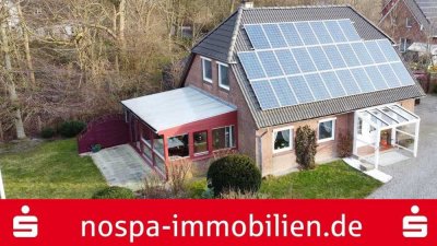 Gepflegtes Einfamilienhaus mit geschlossener Terrasse und Garage im östlichen Eiderstedt