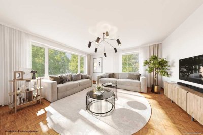 Freistehendes Einfamilienhaus auf traumhaftem Gartengrundstück mit viel Potenzial in Solln.