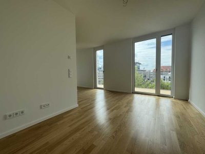 Auf gute Nachbarschaft: praktische 2-Zimmer-Wohnung mit großer Terrasse im Erstbezug