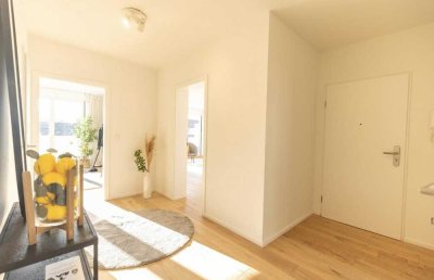 Modernisierte Wohnung mit Garten