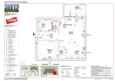 2-Zimmer-Wohnung mit Balkon, Top 19