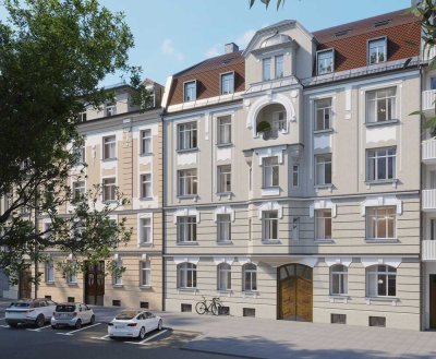 Einzigartig. Dachterrassenpenthouse in vollsaniertem Stuckaltbau mit Gestaltungsmöglichkeit!