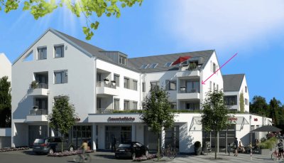 Neubau: sonnige 2-Zimmer Wohnung mit Süd/West Balkon in zentraler Lage