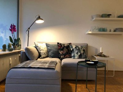 Exklusive 1-Zimmer-Wohnung MÖBLIERT mit Einbauküche und Balkon in Mainz