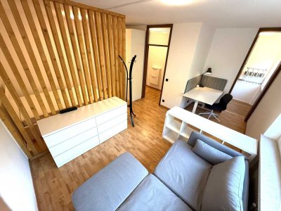 Exklusive, vollständig renovierte und möblierte 1-Zimmer-Wohnung in Darmstadt