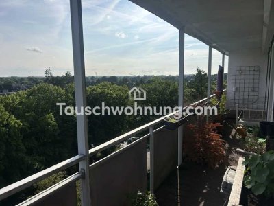 Tauschwohnung: Helle Wohnung mit umlaufenden Balkon