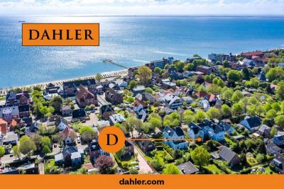 Stilvolle strandnahe Stadtwohnung mit Kaminofen, schönem Garten, Tiefgaragen- u. Außenstellplatz