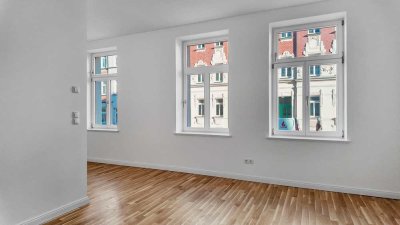 "Singleapartment" - helle 1-Raum-Wohnung - Fußbodenheizung, Parkett, CAT-7 Netzwerk, Einbauküche