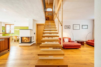 Hochwertige Maisonette–Wohnung in Leutasch: 132 m² + Doppelgarage + Garten