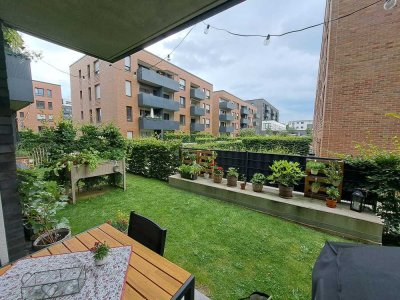 Moderner Neubau in Münster: 2,5-Zimmer-Wohnung mit eigenem Garten