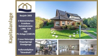 Top Kapitalanlage an der Nordsee 2 Wohneinheiten *Strandnah, BJ 2003, PV-Anlage*
