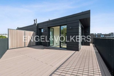 Penthouse-Neubau-Erstbezug mit großer Dachterrasse im grünen Innenhof