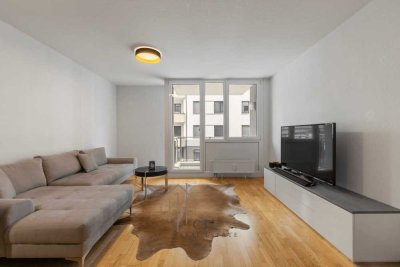 Exklusiv wohnen im Europaviertel – Moderne & möblierte 2-Zi-Wohnung mit Balkon - sofort bezugsfrei