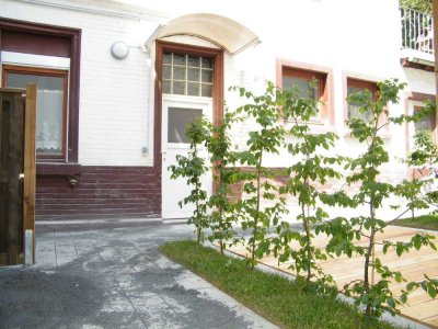 Komplett sanierte 2-Zimmer-Erdgeschoss-Wohnung in der Innenstadt mit Garten.