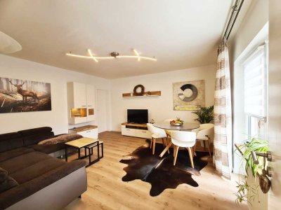 *Zeitmiete* Attraktive 3-Zimmer Wohnung (58 m²) in Bayerisch Gmain, 1. OG