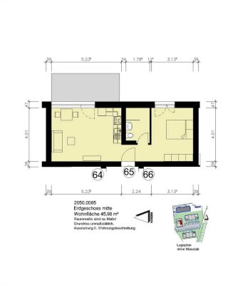 2 Zimmer-Wohnung in Heide