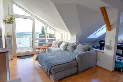 Wunderschöne 3,5 Zimmer-Dachgeschosswohnung in Witten-Herbede mit traumhaftem Blick über das Ruhrtal