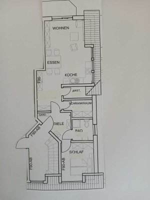 Schöne 2-Zimmer-Wohnung mit Balkon in Kerpen-Bergerhausen