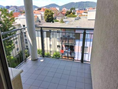 Sonniger 3 ZIMMER-NEUABU + ruhiger West-Balkon 5m² + extra Küche möbliert + Lift + letzter Stock!