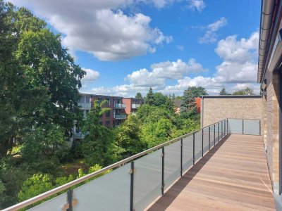 Exklusive 4-Zi.-Penthousewohnung (ca. 105 m²) mit TG-Stellplatz in zentraler, ruhiger Wohnlage