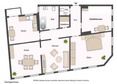 Dachgeschosswohnung (ca. 110 m²) mit Balkon zum selbst nutzen oder vermieten - 6 % Rendite möglich