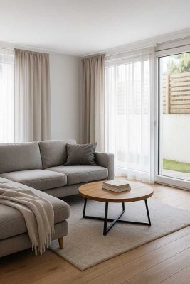 Traumhafte 3-Zimmer-Neubauwohnung mit Garten, Terrasse und separatem Hobbyraum