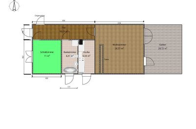 Stilvolle 2-Zimmer-Erdgeschosswohnung mit Garten und EBK (ANGEBOT)