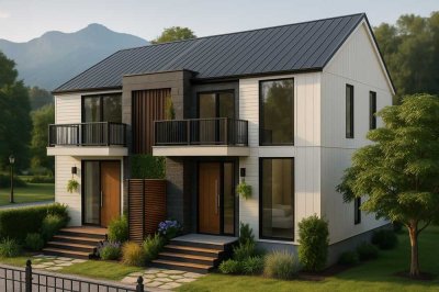 Geräumiges Familienhaus mit grünem Rückzugsort und Wasser in der Nähe