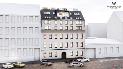 ERSTBEZUG II PERFEKTE 4 ZIMMER MIT RIESIGEM HOFSEITIGEN BALKON / IDEALER GRUNDRISS - WOHNKÜCHE + 3 GETRENNT BEGEHBARE SCHLAFZIMMER / NÄHE SCHÖNBRUNN UND U3