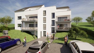 3-Zimmer-Wohnung - Neubau - mit großem Balkon im EG in Gundelsheim